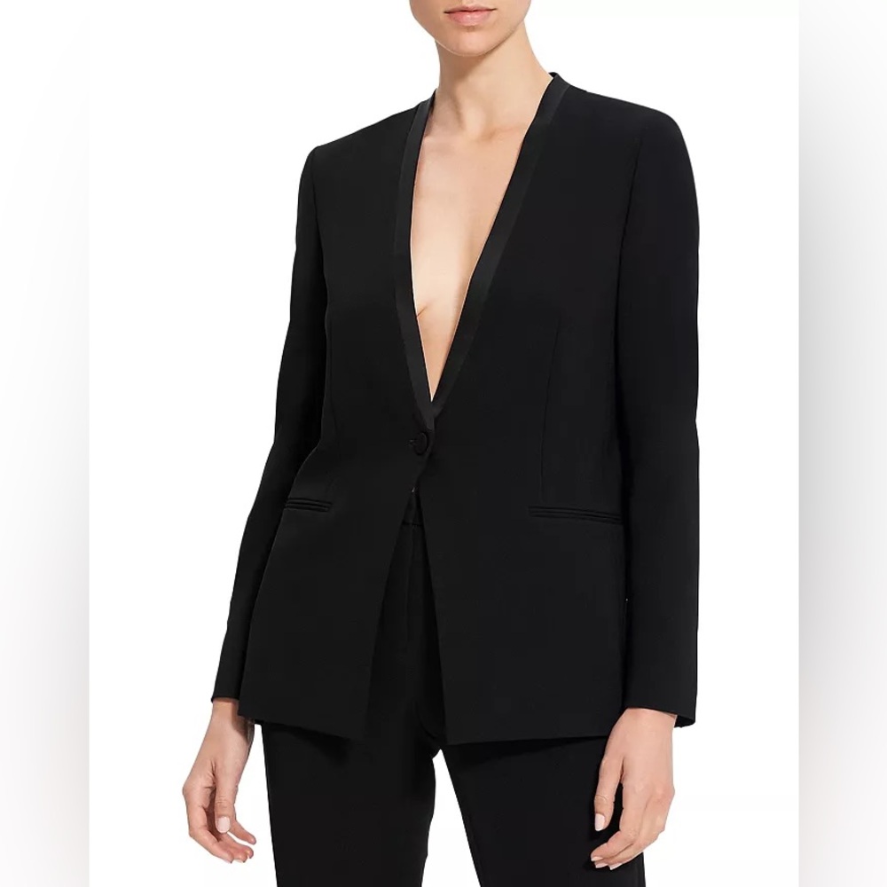 NWT Theory Clean Tux Jacket in Admiral Crepe